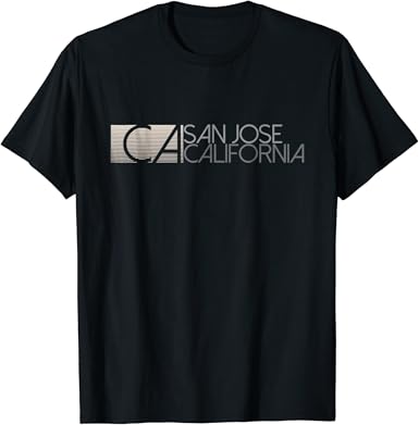 Amazon.com: San Jose California graphic novelty tshirts: Clothing